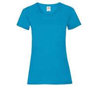 (XL, Azure) Fruit of the Loom Womens/Ladies Lady Fit T-Shirt