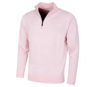 (XL, Baby Pink) Calvin Klein Mens 2026 Campus 1/2 Zip All Season Easy Care Sweater