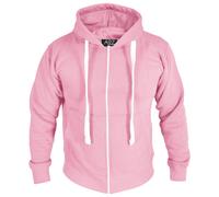 (XL, Baby Pink) Mens High Visibilty Pullover Safety Zipper S-4XL