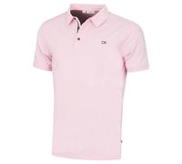 (XL, Baby Pink Sport) Calvin Klein Mens 2026 Campus 3 Button Ribbed Collar Golf Polo Shirt