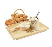 XL Backbrettteigbrett Nudelbrett Beech 70x50 CM Two-Sided Chopping Board