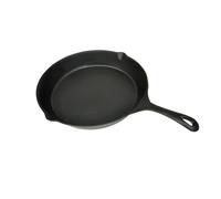 vidaXL- 30 cm Heavy Duty Cast Iron Grill Fry Pan, Non-Stick Cooking Surface, Versatile Use, Easy Clean, Heat-Conducting, Suitable for All Hob Types & BBQ