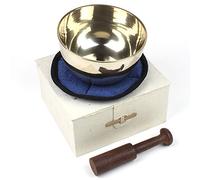 XL Big Easy to Play Brass Quality Singing Bowl Boxed Gift Set - Fair Trade - Free Postage