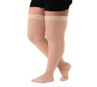 (XL, Black) 5xl Extra Large 34-46mmhg Medical Compression Stockings For Varicose Veins Women Closed Toe Graduated Pressure Thigh High Socks