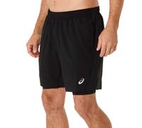 (XL, Black) Asics Mens Core 2 in 1 Running Shorts