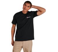 (XL, Black) Berghaus Mens 2021 Organic Cotton Classic Logo Crew Neck Short Sleeve T-Shirt
