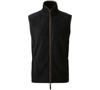 (XL, Black/Brown) Premier Mens Artisan Fleece Oversized Gilet