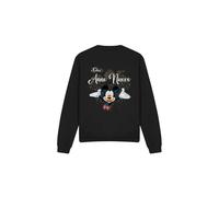 (XL, Black) Disney Unisex Adult Italian Mickey Mouse Fireworks New Year Sweatshirt
