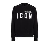 (XL, Black) DSquared2 Unisex Adult Logo & Icons Crew Neck Sweatshirt