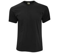 Fruit of the Loom T-Shirt Screen Stars Original Full Cut Short Sleeve - Black Cotton - XL
