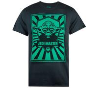 (XL, Black/Green) Star Wars Mens Yoda Jedi Master Poster T-Shirt