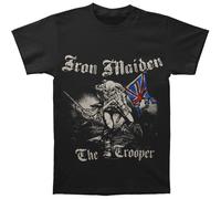 (XL, Black) Iron Maiden Unisex Adult Sketched Trooper Back Print T-Shirt