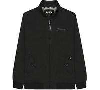 (XL, Black) Lambretta Mens Harrington Casual Zip Up Brushed Cotton Bomber Jacket Coat