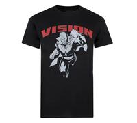 (XL, Black) Marvel Mens Vision T-Shirt