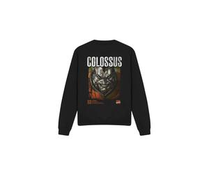 (XL, Black) Marvel Unisex Adult X-Men Colossus Infographic Sweatshirt