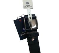 (XL, Black) Mens Bonded Leather Belt - Ben Sherman