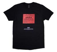 (XL, Black) Oasis Unisex Adult Definitely Maybe Ticket Stub T-Shirt