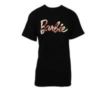 (XL, Black/Pink) Barbie Womens/Ladies Oversized T-Shirt