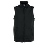 (XL, Black) Russell Mens Smart Softshell Gilet