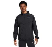 (XL, Black/Silver) Nike Mens Stride Lightweight Hooded Jacket