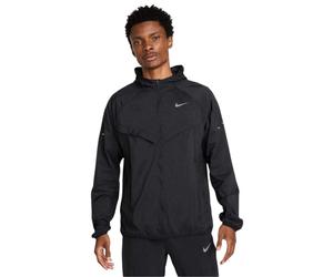 (XL, Black/Silver) Nike Mens Stride Lightweight Hooded Jacket