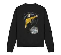 (XL, Black) Star Trek Unisex Adult 30 Data Sweatshirt