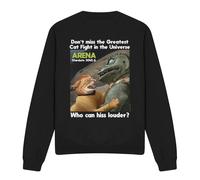 (XL, Black) Star Trek Unisex Adult Cat Fight Sweatshirt