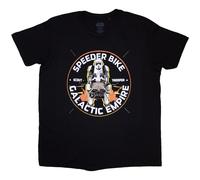 (XL, Black) Star Wars Speeder Bike Galactic Empire T Shirt