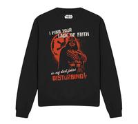 (XL, Black) Star Wars Unisex Adult Dad Jokes Disturbing Darth Vader Sweatshirt