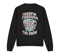 (XL, Black) Star Wars Unisex Adult Troopin' Through The Snow Sweatshirt