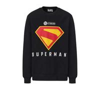 (XL, Black) Superman Mens Logo Sweatshirt
