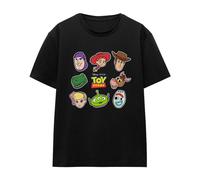 (XL, Black) Toy Story Womens/Ladies Character Face Cut Out T-Shirt