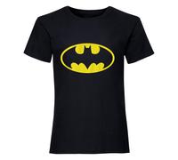 (XL, Black/Yellow) Batman Unisex Adult Logo T-Shirt