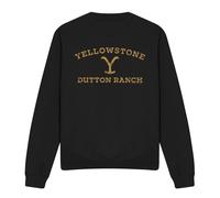 (XL, Black) Yellowstone Unisex Adult Arched Logo Sweatshirt