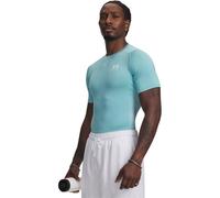 Under Armour Mens HeatGear Training T-Shirt - Blue Haze/White - XL - Blue Haze/White - 84% Polyester/16% Elastane
