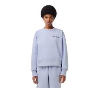 (XL, Blue) Lacoste Womens/Ladies Lettering Relaxed Fit Sweatshirt