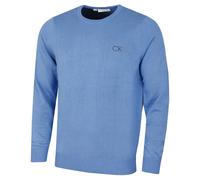 Calvin Klein Golf Mens Round Neck Tour Sweater - Blue Marl - XL