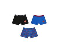 (XL, Blue/Red/Black) Superman Mens Stretch Boxer Shorts (Pack of 3)