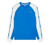 (XL, Blue/White) Lacoste Mens Colour Block Stripe Sweatshirt