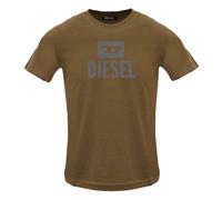 (XL, Brown) Diesel Mens Monotone Logo T-Shirt