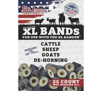 XL Bull Tri Bander Rings Bands 25 Count Castrate Cattle Sheep Goat