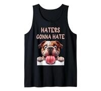 XL Bully Funny Haters Gonna Hate - Pitbull Lovers - Dog Moms Tank Top, Men, Black, Large