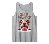 XL Bully Funny Haters Gonna Hate - Pitbull Lovers - Dog Moms Tank Top, Men, Heather Grey, Small