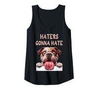 XL Bully Funny Haters Gonna Hate - Pitbull Lovers - Dog Moms Tank Top, Women, Black, Large