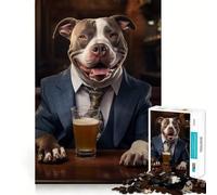 XL Bully in The Pu 1000 Piece Jigsaw Brain Skill Game High Precision Die Cut Fascinating Hobby for Idle Moments (38x52cm)