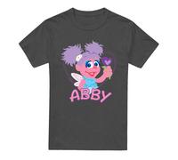 (XL, Charcoal) Sesame Street Unisex Adult Abby Cadabby Heather T-Shirt