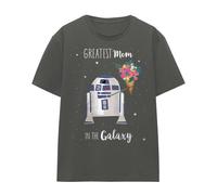 (XL, Charcoal) Star Wars Womens/Ladies Greatest Mum In The Galaxy Mothers Day T-Shirt