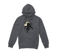 (XL, Charcoal) Teenage Mutant Ninja Turtles Mens Casey Jones Leaping Hoodie