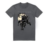 (XL, Charcoal) Teenage Mutant Ninja Turtles Mens Casey Jones Leaping T-Shirt