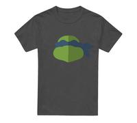 (XL, charcoal) Teenage Mutant Ninja Turtles Unisex Adult Leonardo Face T-shirt